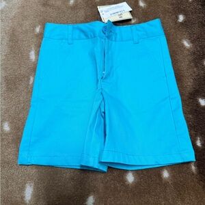 NWT boys size 4 E-Land Kids Twill Short - Pacific Blue (Aqua)